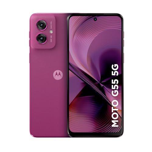 Smartphone Motorola Moto g55 5G - 256GB 16GB (8GB RAM+8GB Ram Boost) e Camera 50MP com AI NFC Tela 6.5' com Superbrilho - Rosa
