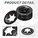 MECCANIXITY 110Pcs Internal Tooth Lock Washers, M10 ID 20mm OD Star Locking Washer Quick Speed Retaining Clips Fasteners for Machinery, Automobile, Industrial Use, Flat Edge