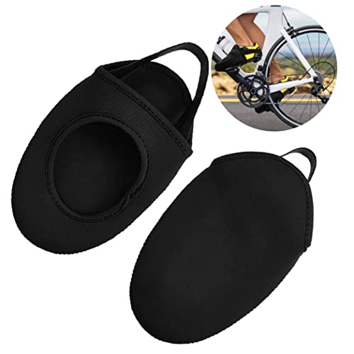 Cubiertas para la punta del calzado de ciclismo, impermeables al viento, abrigadas, con cinta elástica, 1 par miniatura 6