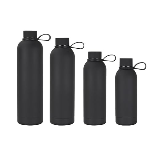 コンパクトステンレスボトル - 350ml/500ml/750ml /1000ml 真空断熱スポーツ水筒 - 軽量設計、持ち運び便利 - アウトドア、ハイキング、キャンプに最適 - 漏れ防止 (K色-提手,750ml)