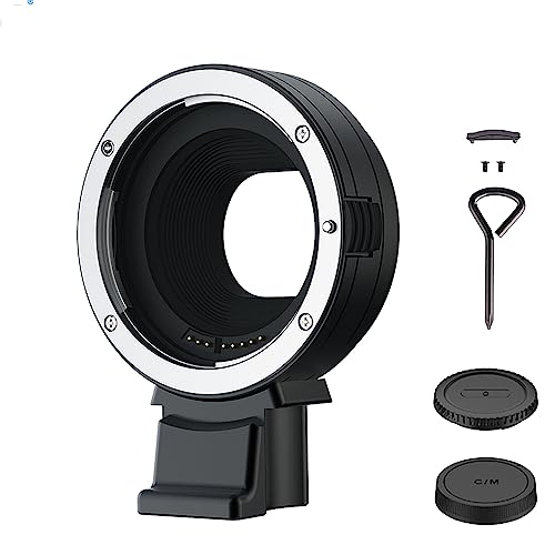 JJC EF-EOS M - Adaptador de montura de lente para Canon EOS EF/EF-S en Canon EF-M cámara de montaje...