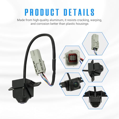 Image of NOVAPARTS 22883286 Rear View Backup Camera Compatible with 2013-2015 Chevy Malibu 2011-2015 Chevy Volt 2014-2016 Buick Lacrosse Parking Assist Replaces 20860481 22923842