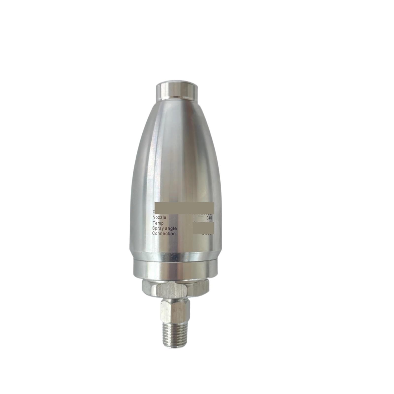 Boquilla giratoria Turbo de Agua de Alta presión (500/600 Bar, 7200 PSI) con conexión rápida y núcleo de Acero de tungsteno.(500bar-1l4-040)