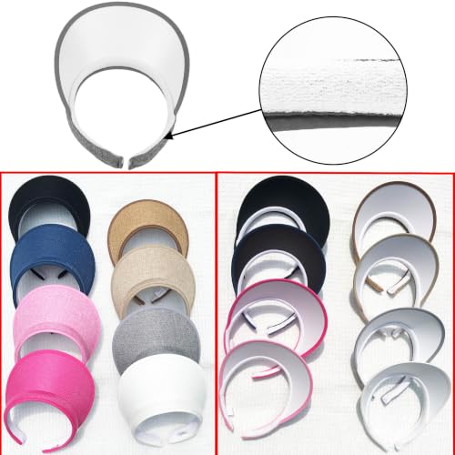 Image of 3 Pieces Clip On Visors Women Men Visor Sun Hats Hat Outdoor Sports Golf Beach Travel Tennis Cap