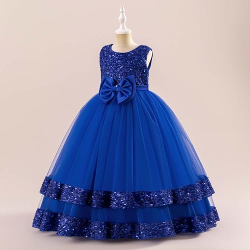 Vestido largo de niña para presentaciones en el escenario y galas escolares 3