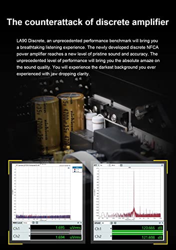 Image of Topping LA90 Discrete NFCA Power Amplifier 120Wx2 High Power AMP, 3 x XLR /TRS Inputs, Selectable Stereo /Mono Mode, VOL /Bypass Mode, Used with D90SE A90 Discrete Pre90