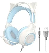 Amazon.co.jp: ヘッドホン 猫耳ヘッドホン ゲーミングヘッドセット