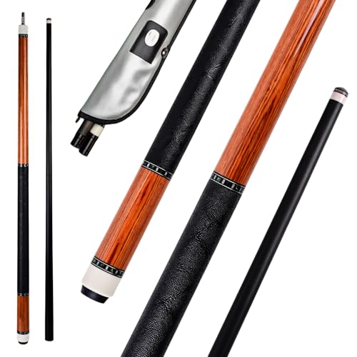 Taco de billar de fibra de carbono HMQQ 58 pulgadas, 2 piezas miniatura 1