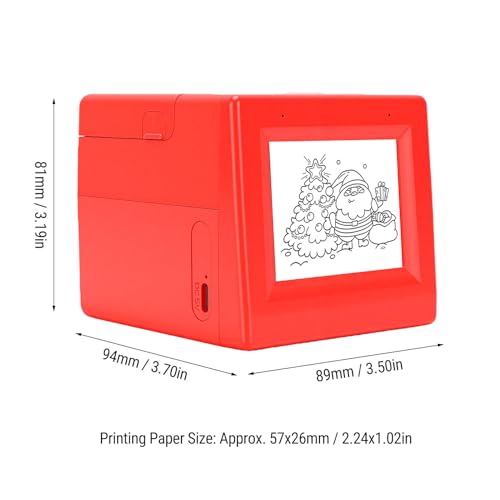 Image of AI Voice Sticker Printer, 2.8 Inch Screen Thermal Printer with Built in AI and Bluetooth WiFi, for Study Notes Diary Planner Kids Gift