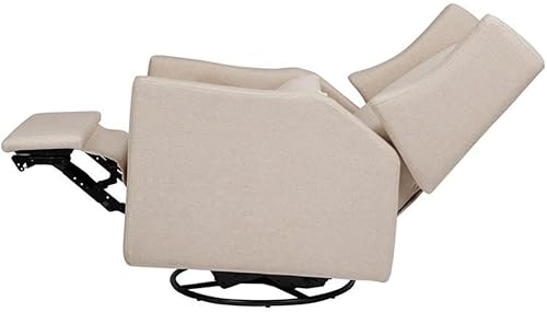 Miniatura 5 de Babyletto Kiwi, reclinable eléctrico y deslizador giratorio con puerto USB en tela de rendimiento de playa, repelente al agua y resistente a las