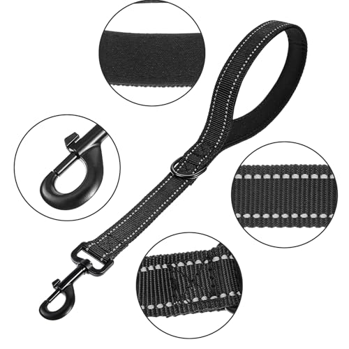 Wanmu Hundeleine Kurz, Kurzführer Hund 45 cm Übungsleine Kurzleine Hund Nylon Hundeleine für Mittlere Große Hunde