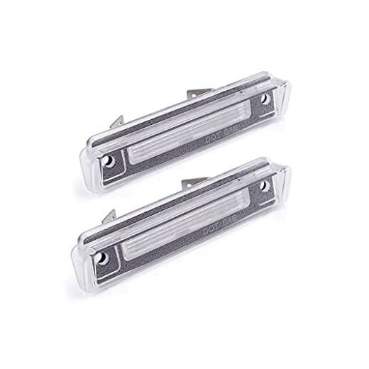 plåtljus 2pcs felfri vit LED Licensplatta Ljusnummer Plåtlampa för Mercedes Benz SL- Klass R129 1989-2001 E- Klass S124 1985-1996 LED-licensplatta