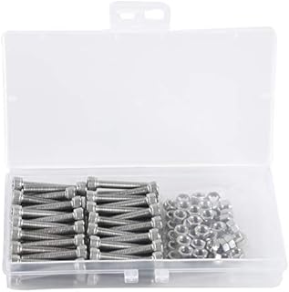 M5 Nuts and Bolts Set 304 Stainless Steel Hexagon Socket Head Cap Screws Hexagon Socket Head Screw Head Mechanical Parts Bolt And Nut Combination Box