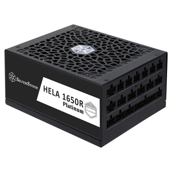 SilverStone Technology HELA 1650R Platinum, Vollständig modulares PCIe 5 Cybenetics-Platinum-ATX-Netzteil mit 1650W, SST-HA1650R-PM