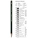 Faber-Castell, Castell 9000 6H, Graphite Pencil for Writing, Drawing and Sketching