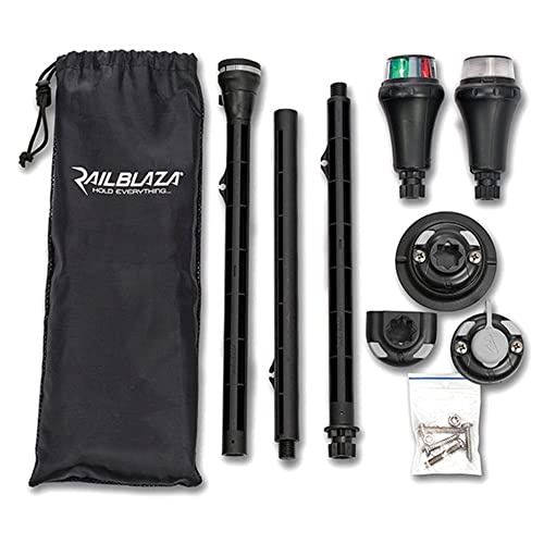 Railblaza Illuminate Dinghy Pack Noir : Feu de navigation LED pour bateau pneumatique et kayak