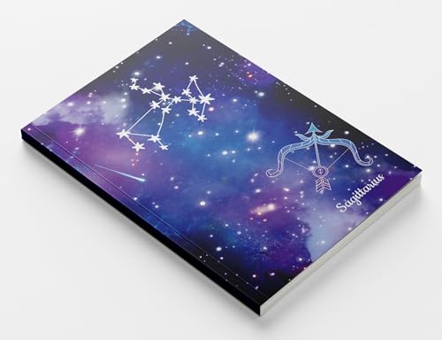 Image of AccuPrints A5 Premium Soft Bound Notebook Size 5.8 * 8.25 inches Diary for Girls and Women (144 Ruled Pages with planner, 80 GSM) (Sagittarius zodiac signs)