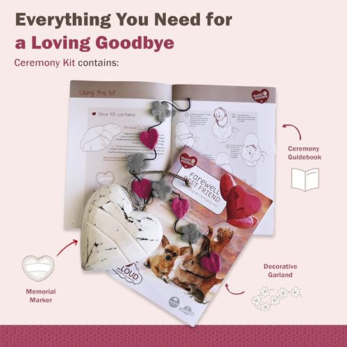 Sweet Goodbye Cloud® Eco-Friendly Pet Burial & Cremation Ceremony Kit Casket for Smaller Pets: Rabbits Hamsters Gerbils Birds Reptiles, Small Cats (Choose Size & Color)(Small, Grey) - Thumbnail 5