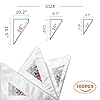 TOSSOW Pastry Bags 100 Pack Disposable Decorating Bags Thickened Piping with 3 Icing Bags Ties Fit for all Sized Tips Kit and Couplers TOSSOW Bakeware Cookies Candy Supplies Tools (12 Inch) #1