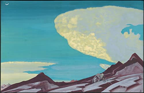 Cuadro en lienzo Nicholas Roerich para decoración del hogar en salón y dormitorio 60x90cm