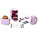 Theo Klein 9597 Bosch Breakfast Set I Pink Kitchen Accessory Set incl. Toaster, Coffee Maker and Kettle I with Crockery, Cutlery and Dummy Fried Egg I Toys for Children Aged 3 and Over