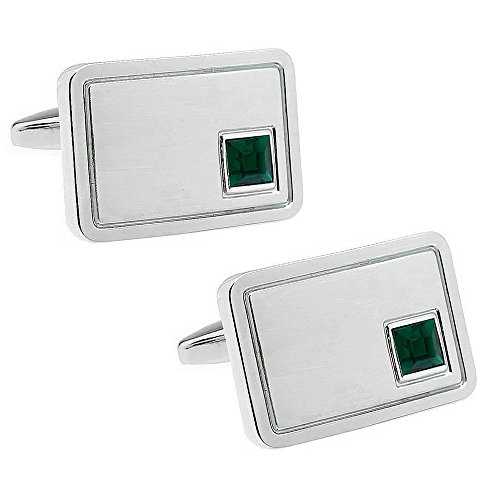 誕生石 5月 スワロフスキー クリスタル カフス カフスボタン カフリンクス n02315-5