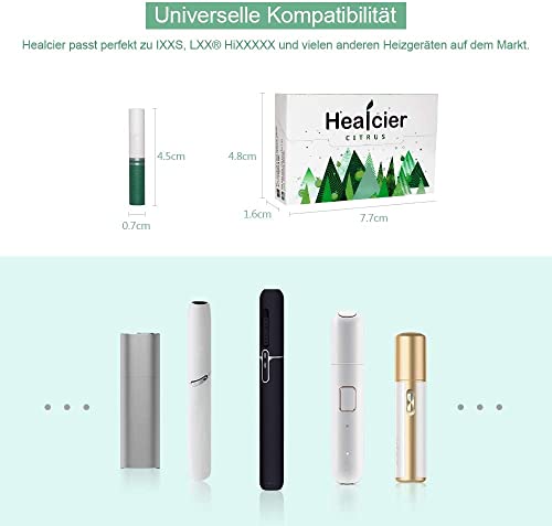 HEALCIER - 10er Pack - Herbal Sticks - tabakfrei, nikotinfrei - für HNB Geräte - Versand aus EU (Lemon/Menthol) – Bild 5