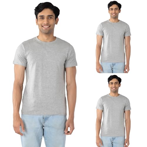 Chromozome Men’S Plain Regular Fit T-Shirt (Pack Of 3)