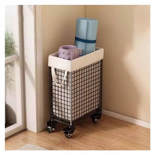 Panier de rangement sport à roulettes pour en finir avec le désordre des ballons et raquettes