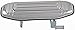 Dorman 94048 Rear Passenger Side Exterior Door Handle Compatible with Select Mitsubishi Models, Chrome