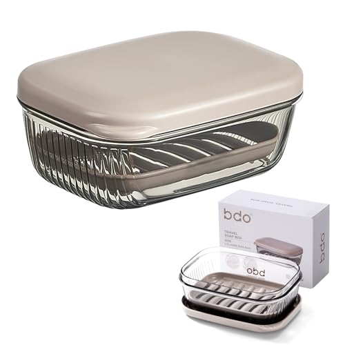 Contenitore per Sapone Da Viaggio Con Coperchio - Scatola Portasapone in Plastica Con Strato Drenante Impermeabilizzazione per Bagno, Campeggio