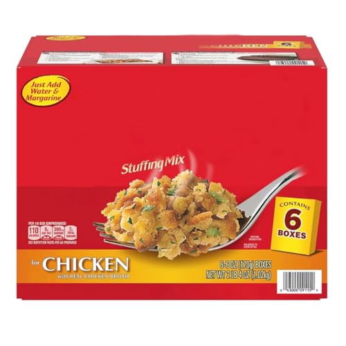 Stoves Top Stuffing Mix for Chicken, 6 Count, 6 Ounce Packages