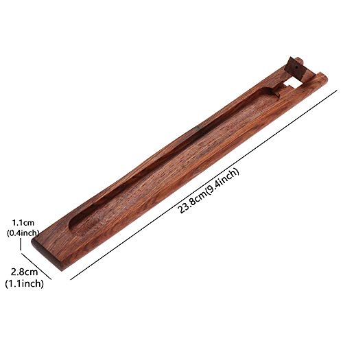 Log Incense Burner Bamboo Wooden Incense Stick Holder Burning Joss Insence Box Burner Ash Catcher 10Pcs (Natural Color-3) #TOP6