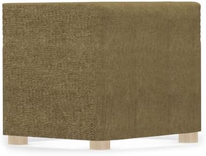 comfortly Footstool Slipcover Replacement Hand Made Compatible with PÄLLBO Footstool - Covers ONLY (Crown - Olive)