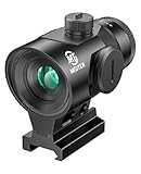 MidTen 1x20 Compact Prism Scope - Motion Activated Etched Reticle Rifle Scopes - 10 Brightness...