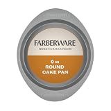Farberware Nonstick Bakeware 9-Inch Round Cake Pan, Gray