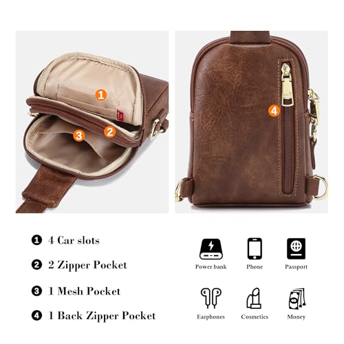 Image of INICAT Lightweight Small Crossbody Sling Bag for Women | Mini Travel Purse,Multi-pocket with Card Slots,Durable Vegan Leather,Everyday Carry