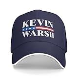 Huareicq Kevin Warsh 2026 Hat New Fed Chair Baseball Cap Dad Trucker Hat Navy Blue
