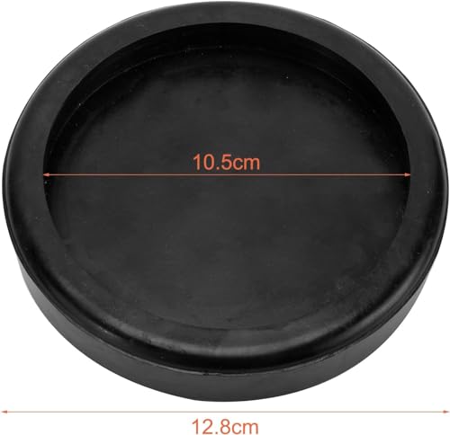 Image of Round Rubber Lift Arm Pads 4 Pack Compatible with BendPak or Danmar Lift Hoist Crane Pads