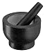 Produktbild Tefal Jamie Oliver Mörser und Stößel aus Granit, 14,5 cm Durchmesser, Kräuter und Gewürze zerkleinern, einfache Reinigung, K1823155, Schwarz