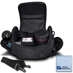Medium Soft Padded Camera Equipment Bag/Case for Nikon, Canon, Sony, Pentax, Olympus Panasonic, Samsung & Many More