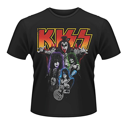 Image of Kiss Neon Band Official Tee T-Shirt Mens Unisex (XX-Large)