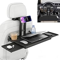 Auto Tisch für Rücksitz Beifahrer,20KG Einstellbar Autotisch für Kind rücksitz mit Getränkehalter und Handyhalter,Auto Tisch Kinder für Auto Rücksitz Erwachsene Kinder Arbeit und Unterhaltung