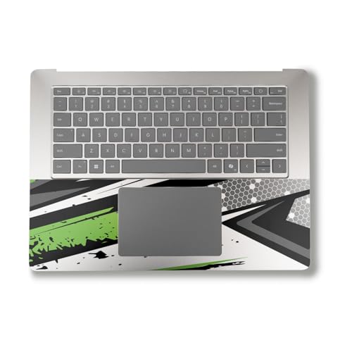 Image of Laptop Skin Compatible with Alienware M18 R2 (2024) - Grunge Green - Premium 3M Vinyl Protective Wrap Decal Cover - Easy to Apply | Crafted in The USA by MightySkins