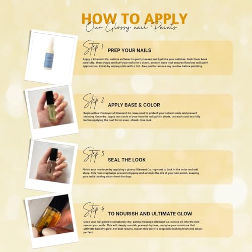 Image of Ellement Co Sunkissed Nail Paint 10 ML with High Gloss Finish | Long Lasting 7 Day Wear, Quick Dry Formula | Vegan and Non Toxic Nail Colour with Smooth Application | Chip Resistant Shine for Everyday Summer Looks and Bright Manicure Styling