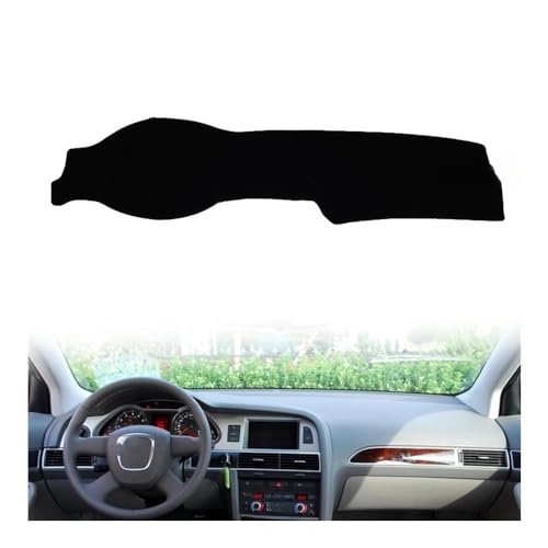 Couverture de tableau de bord antidérapante en velours sur mesure pour Audi A6 C6 2005-2011