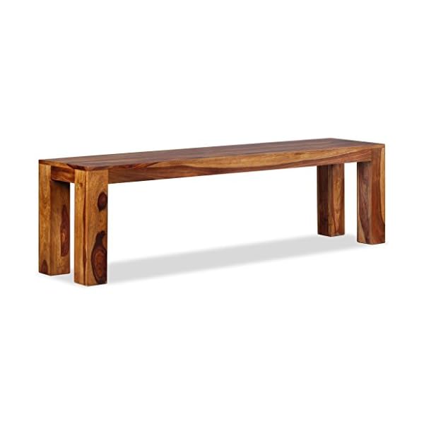 Bench Solid Sheesham Wood 160x35x45 cm - Image 3