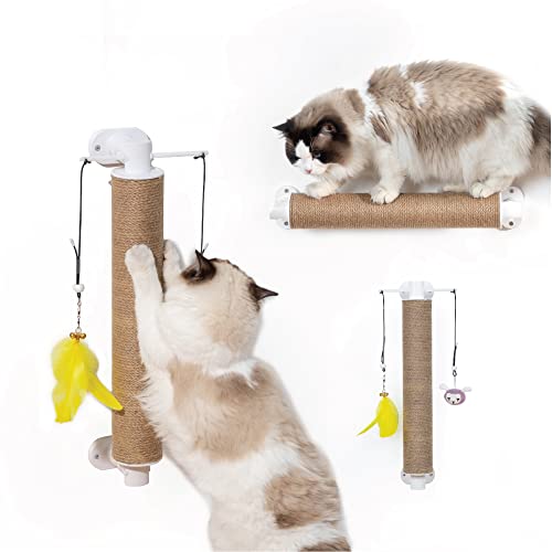 Svd.pet Cat Scratching Post, Kitten Scratcher With Replaceable Natural Jute Scratching Tube, Hanging Cat Toys Included. #TOP21