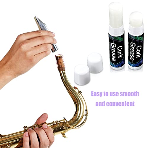 10 Pcs Pieces Cork Grease For Clarinet Flute Grease Lubricant Tube Clarinet Cleaning And Care Product Woodwind Instruments Accessory For Saxophone Clarinet Flute Performer Supplies Instrument Swab #TOP4