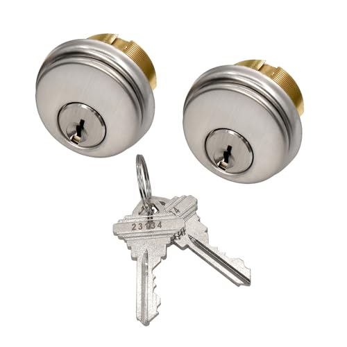 Storefront Double Cylinder Door Lock — Solid Brass Adams